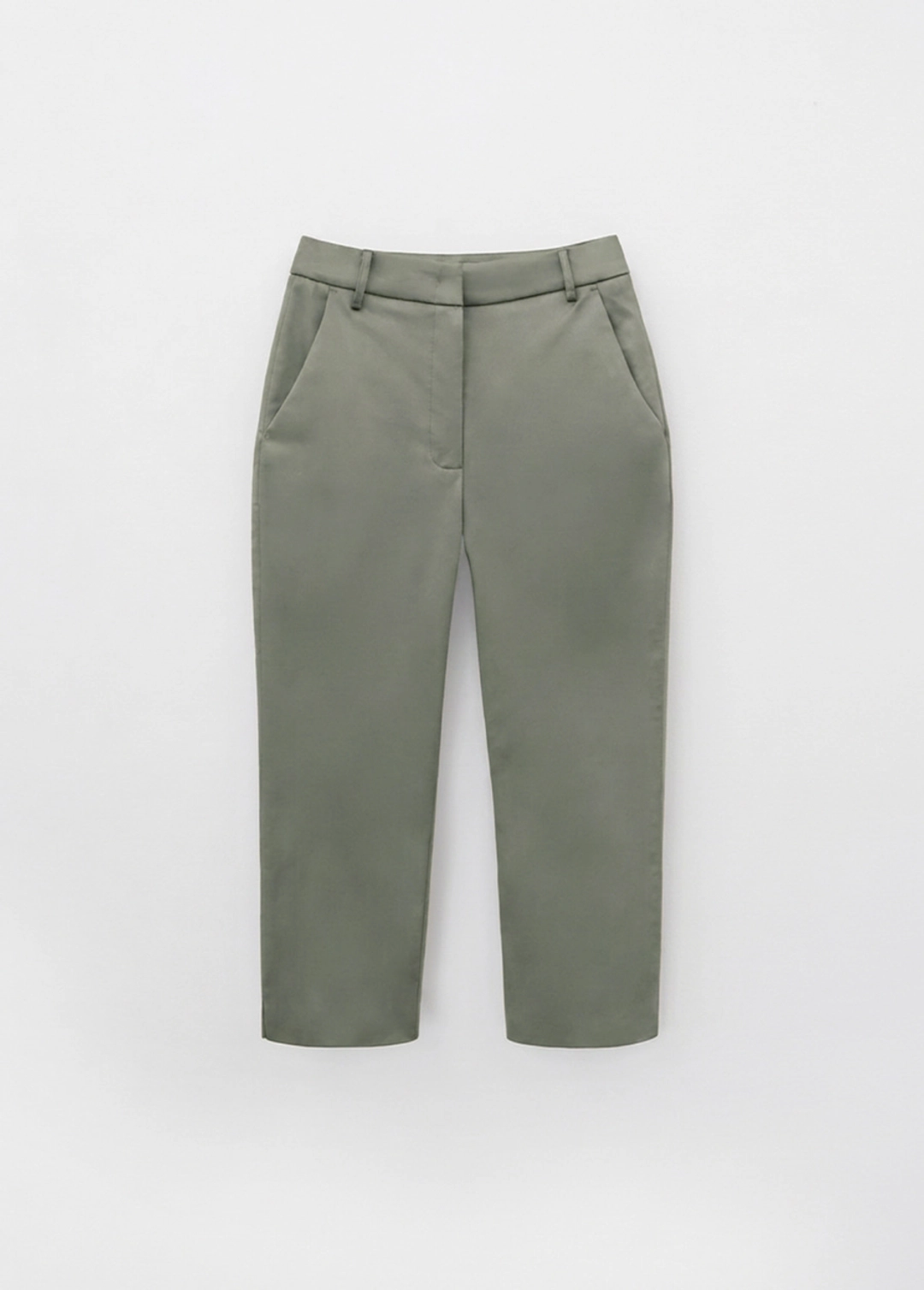 칙스라벨 26FW 햅번 롱 카프리팬츠 - Khaki 상품 이미지 1