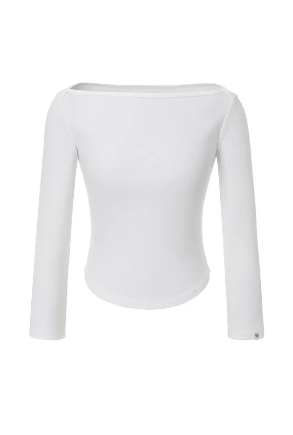 Soft boat neck tee