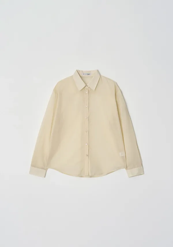 Sheer shirt (Beige)