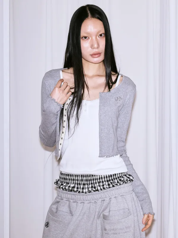 BABY BUTTON-UP CD - GREY