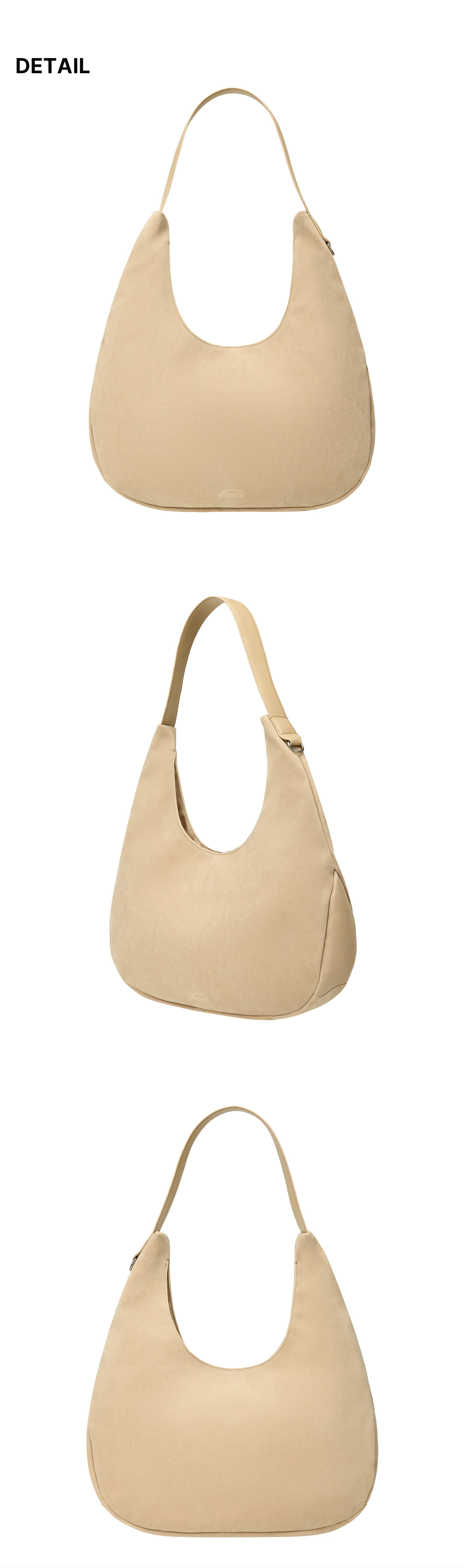 이미스 SUEDE SHOULDER BAG-BEIGE 상품 이미지 1