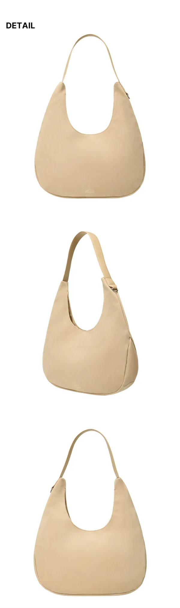 SUEDE SHOULDER BAG-BEIGE