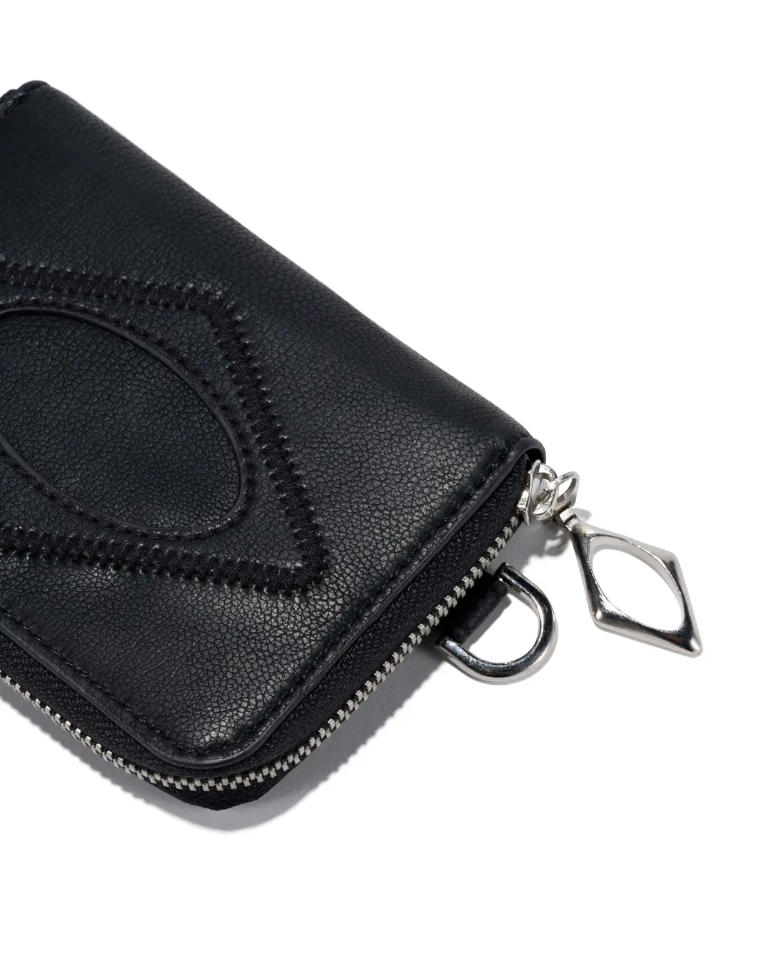 미스치프 RHOMBUS ZIP-AROUND WALLET_BLACK 상품 이미지 2