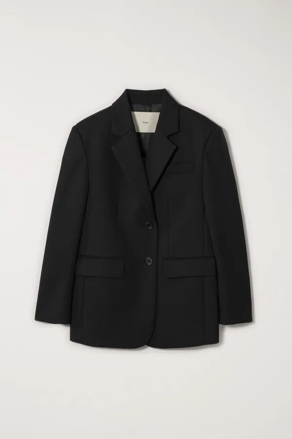 ESSENTIAL 2 BUTTON WOOL BLAZER BLACK_UDJA6A202BK