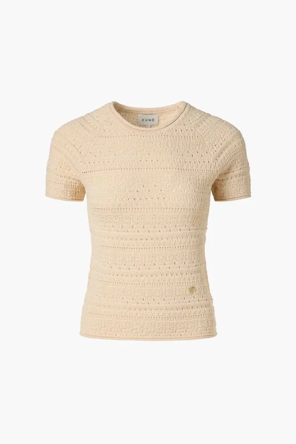 Crochet Short Sleeved Sweater, Skin