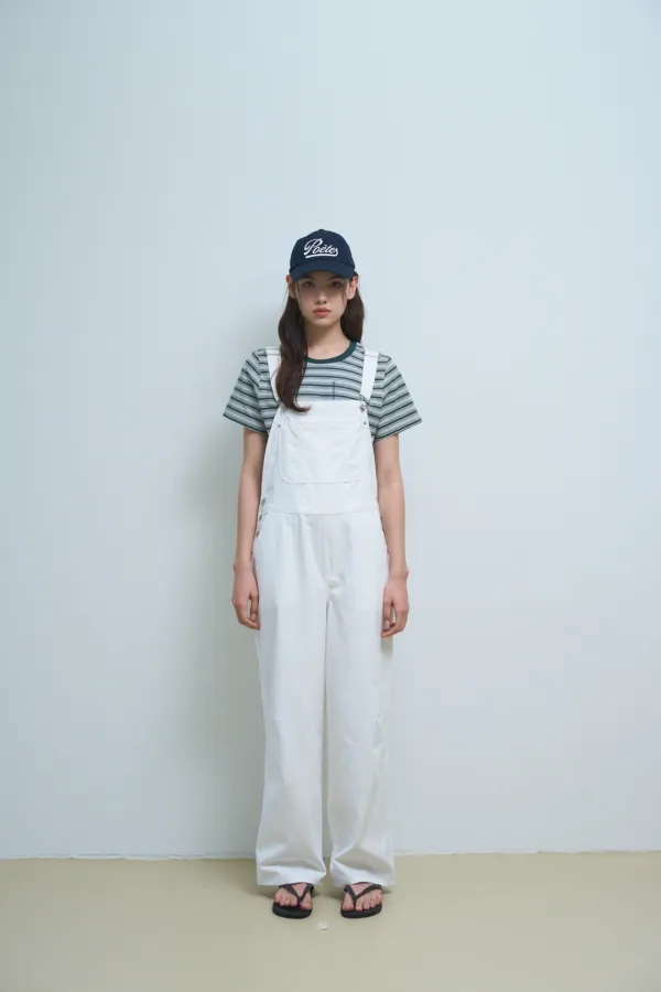 stripe ribbed pocket tee_light khaki
