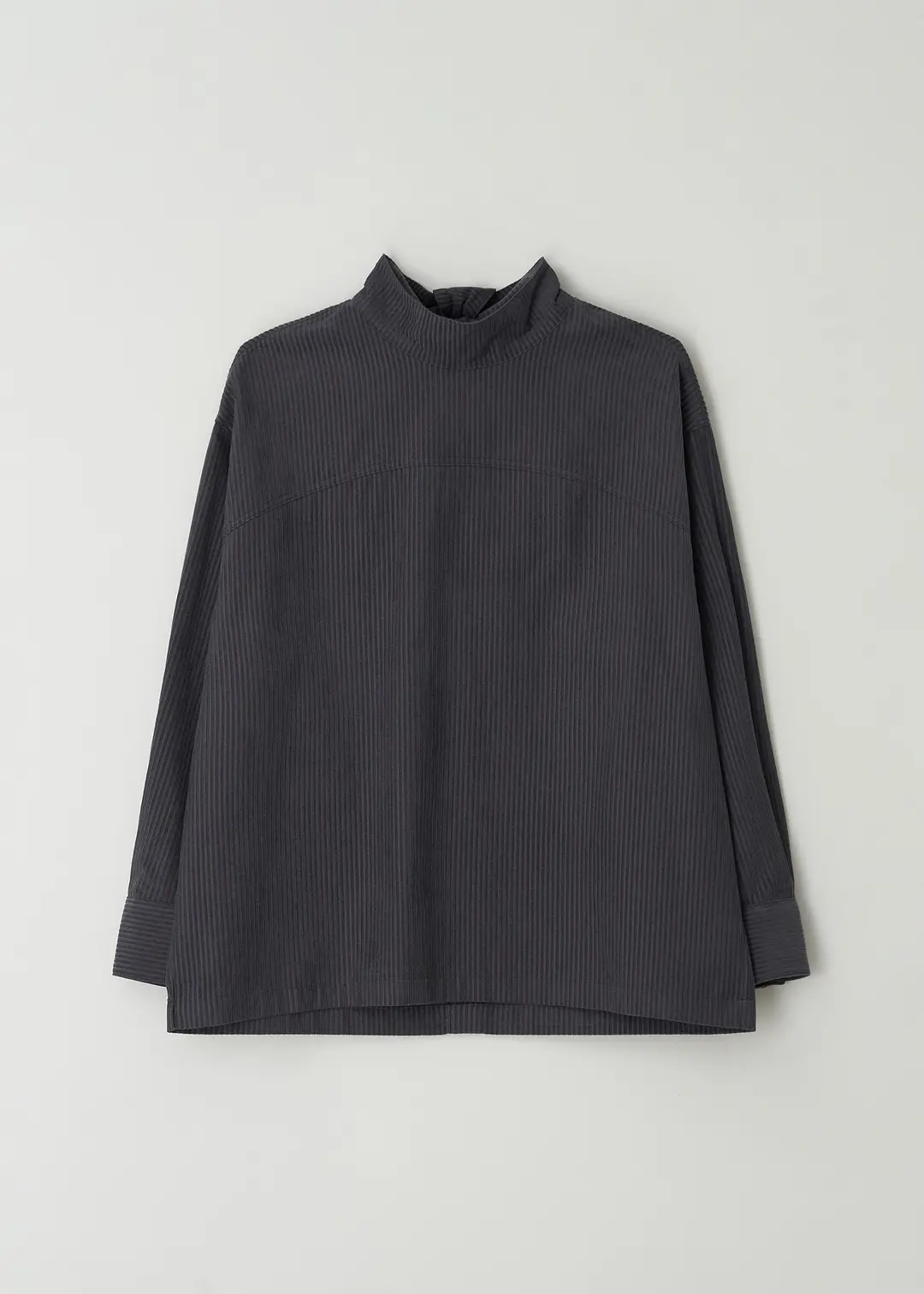 더라이 Scarf Neck Blouse(Charcoal) 상품 이미지 1