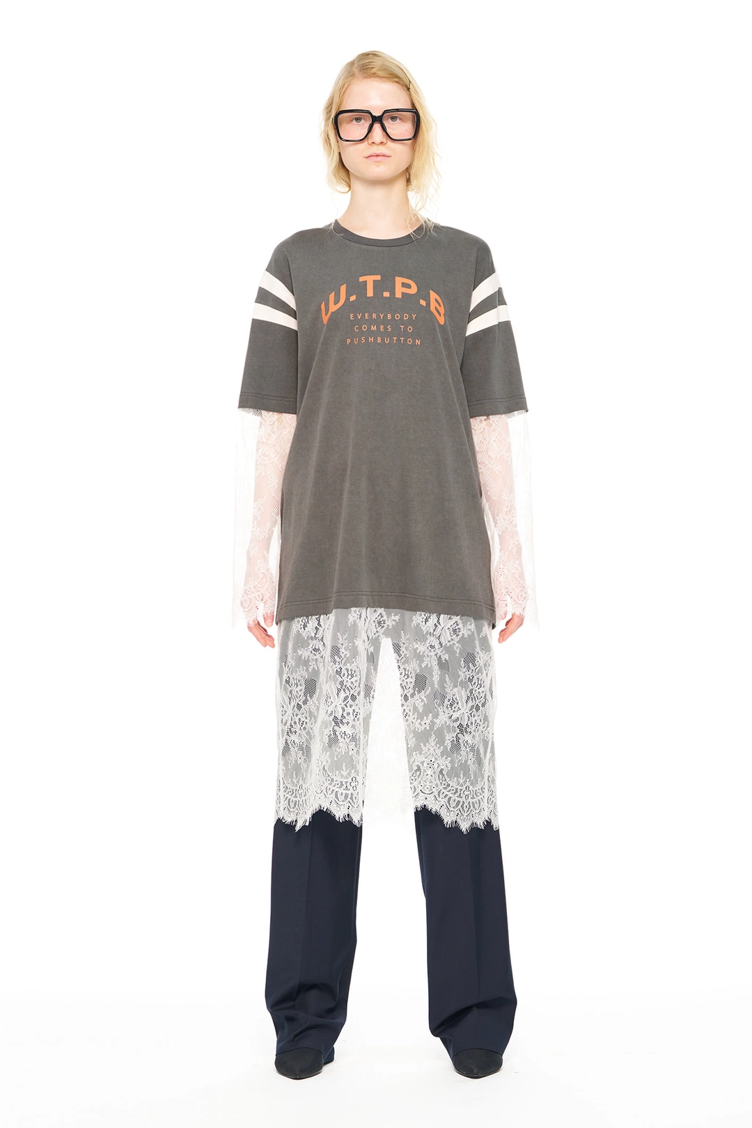 푸쉬버튼 PS26 NAVY SHIRT LAYERED PANTS 상품 이미지 2