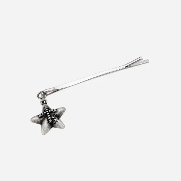 enchanted star hairpin-black silver