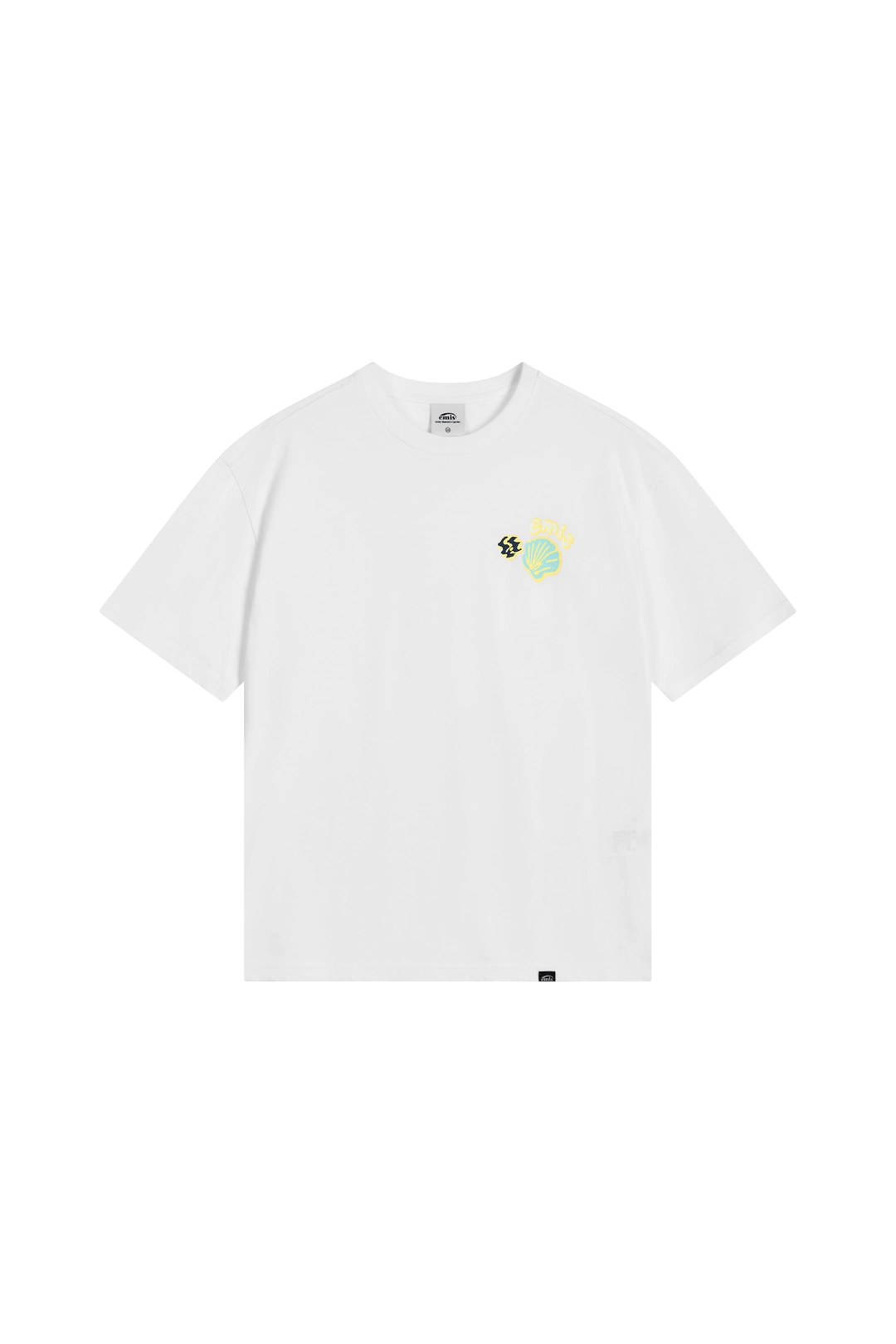 이미스 COASTAL EMBROIDERY T-SHIRT-WHITE 상품 이미지 1