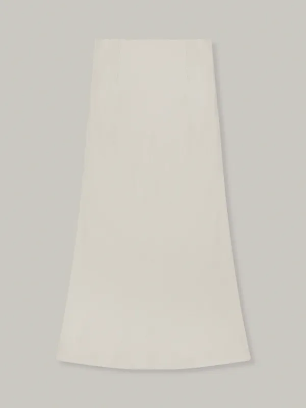 linen mermaid skirt (beige)
