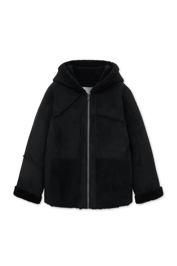 REVERSIBLE HOODY MUSTANG IN BLACK