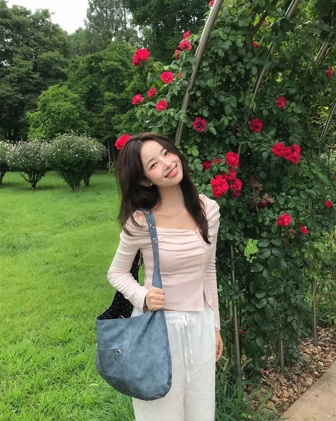 낫유어로즈 @iamhwangyejinRin cardigan set (Pink) 상품 이미지 1