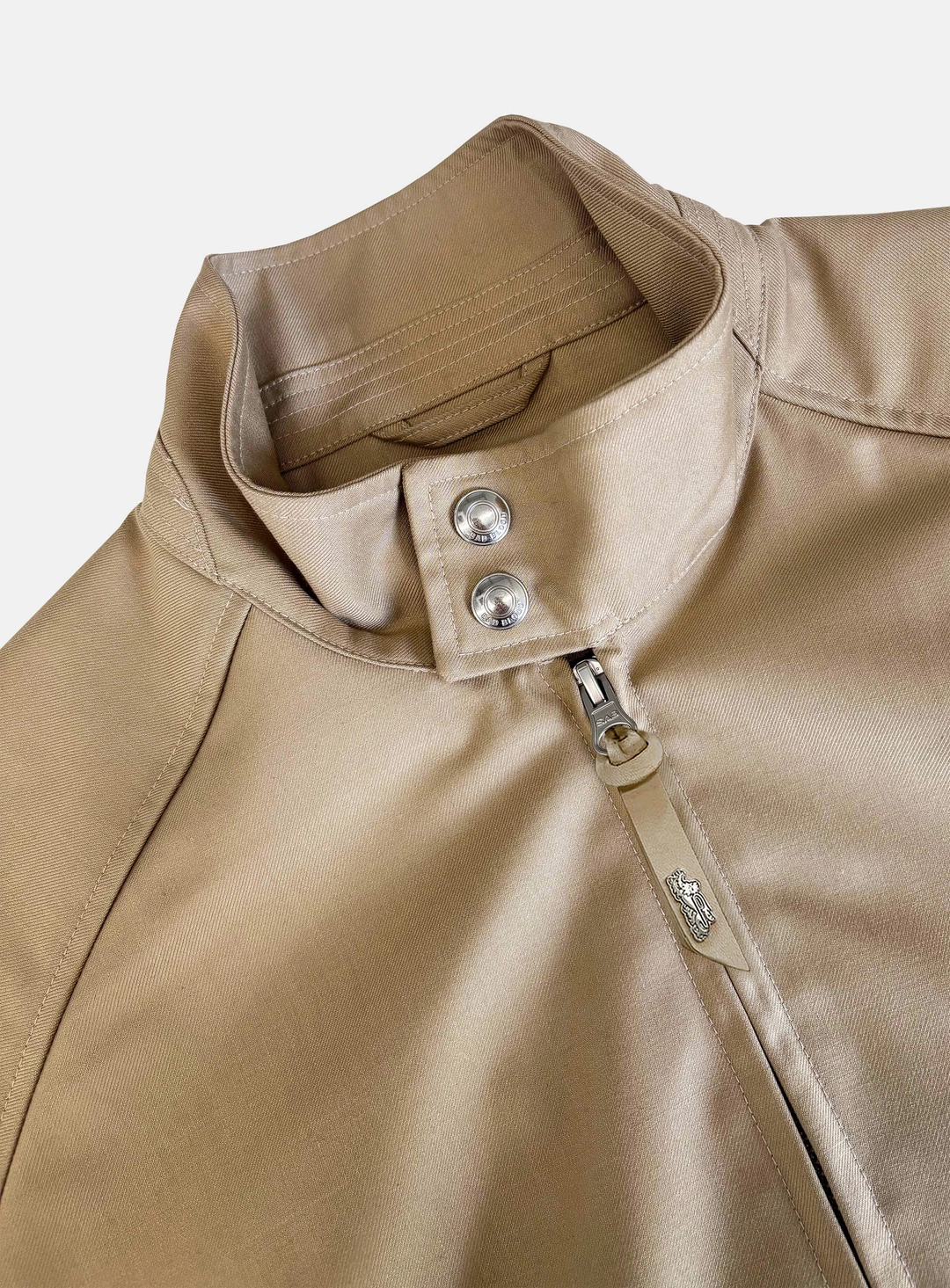 배드블러드 [w-jkt26-038] Contour Trench High-Neck Bomber Jacket - Beige 상품 이미지 2