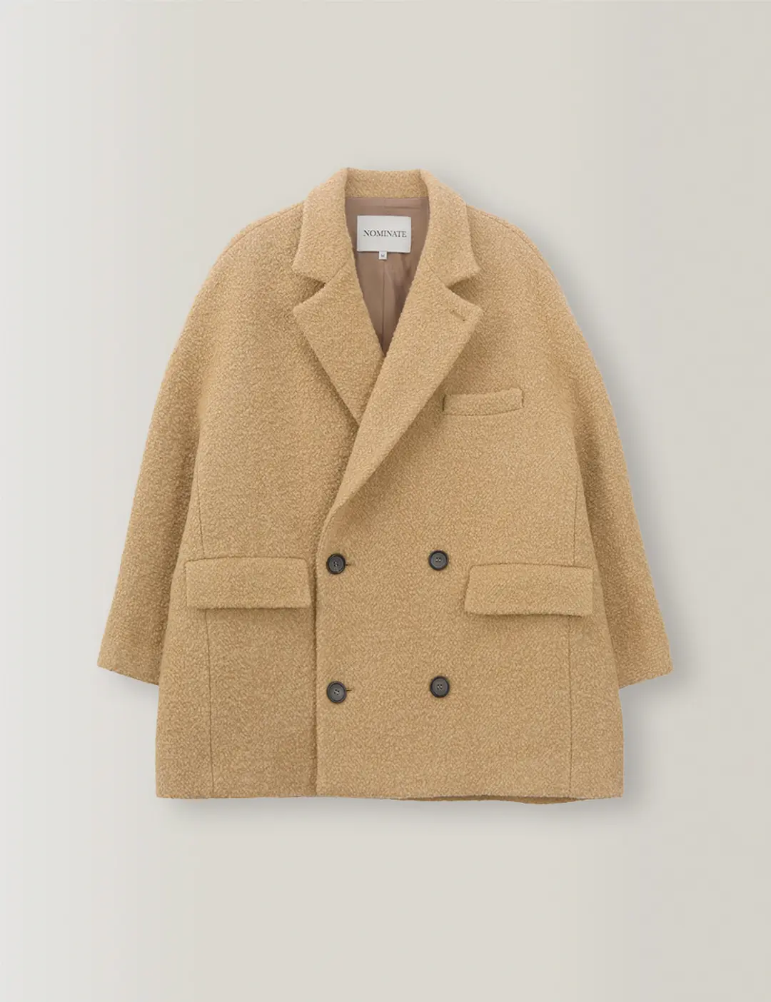 노미나떼 Noel Boucle Halfcoat (Warm Beige) 상품 이미지 3