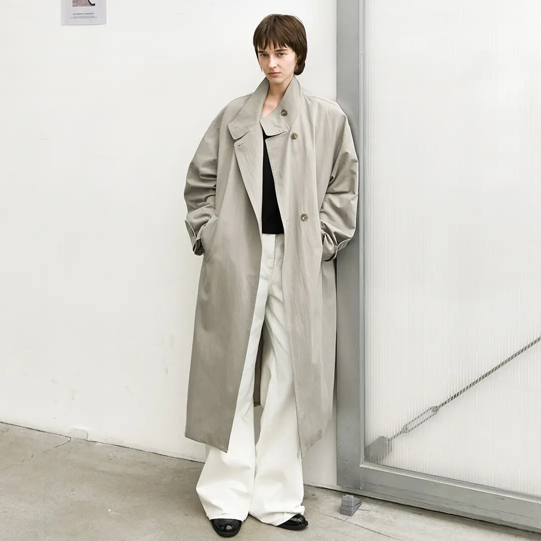 아뜰리에 나인 (CT-1452)SHOULDER PAD TRENCH COAT 상품 이미지 2