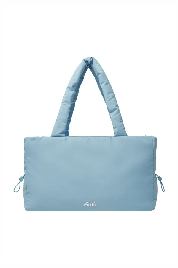 PUFFER STRING TOTE BAG-SKY BLUE
