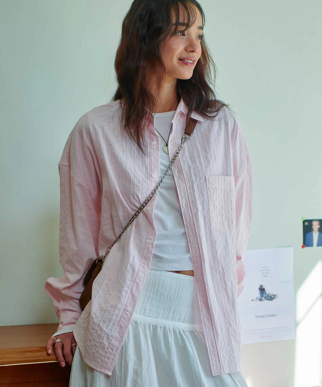비터셀즈 Lily Overfit Shirt-Pink 상품 이미지 1