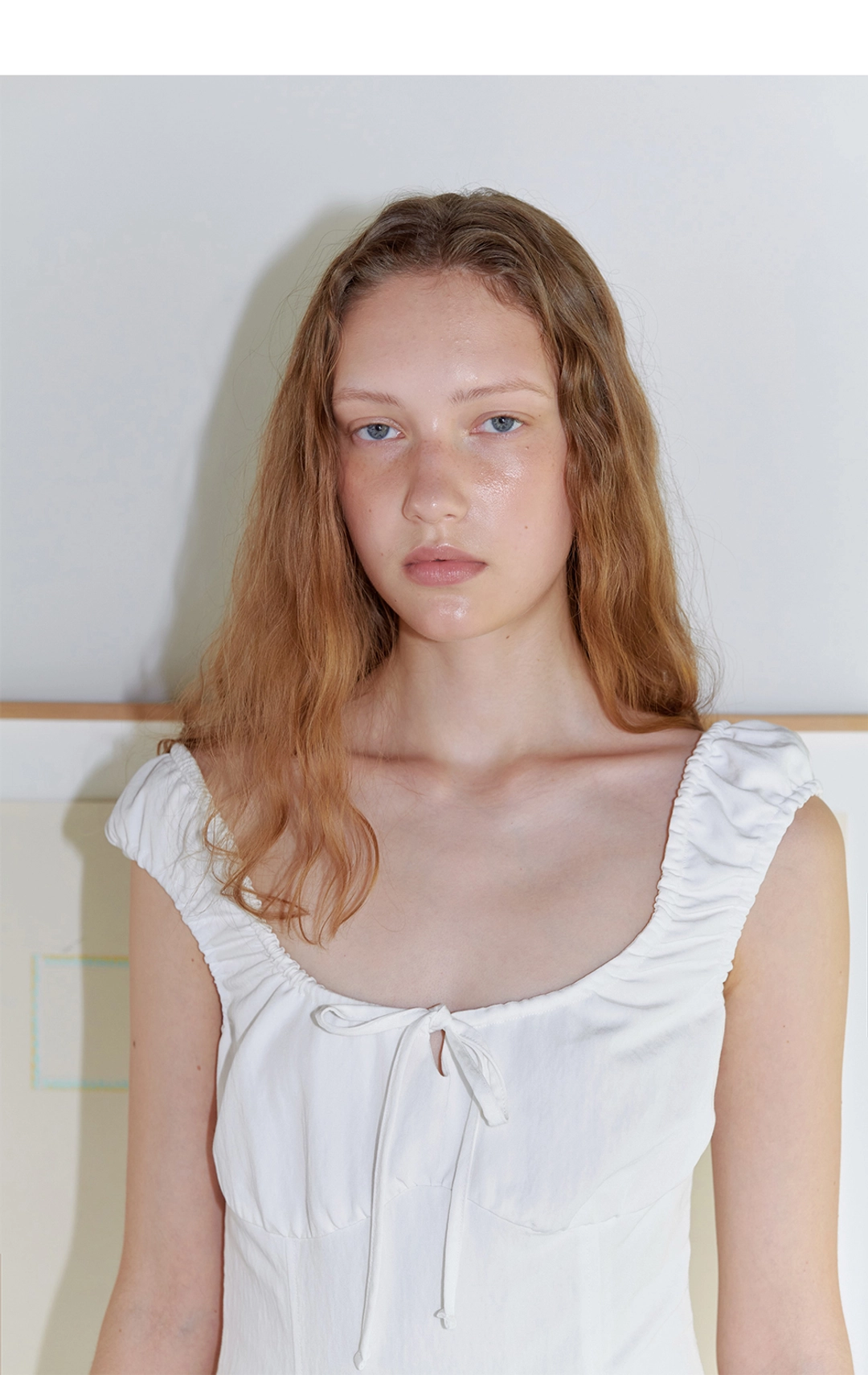 엘오61 Matera Smoked Dress in White 상품 이미지 3