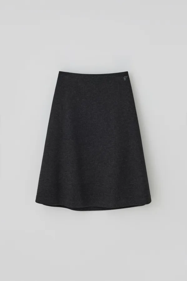 T/T Heritage flare skirt (charcoal)
