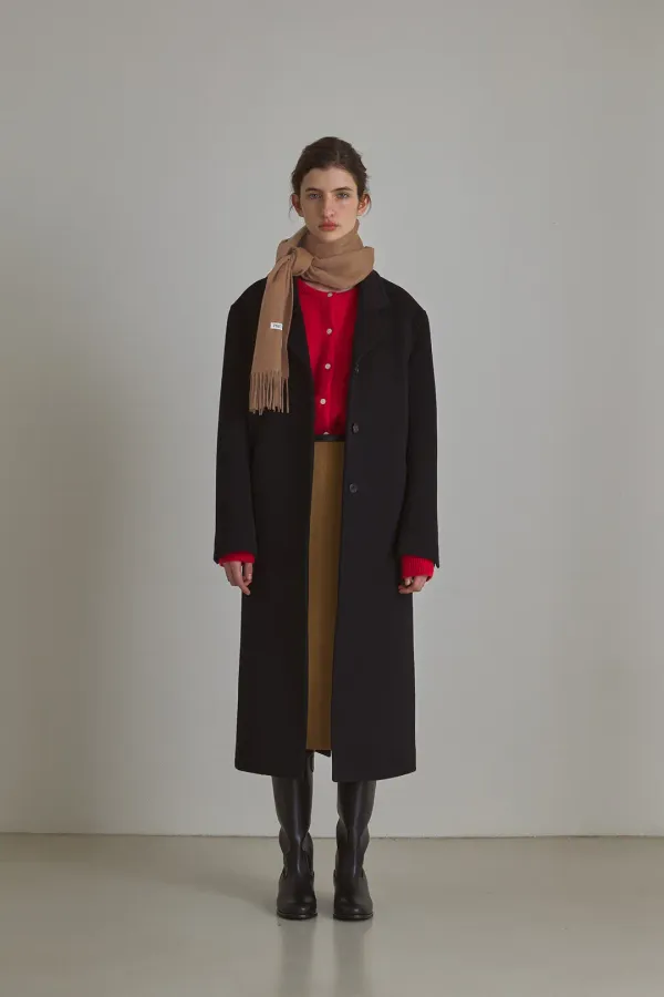 [2nd]berlin single long coat [black]