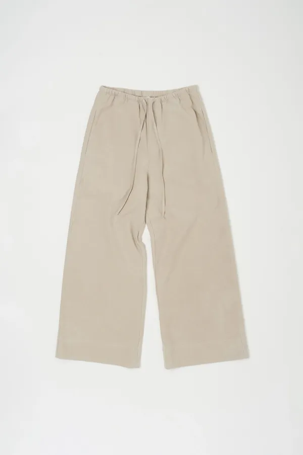 TEXTURE WIDE CUFF PANTS IN BEIGE