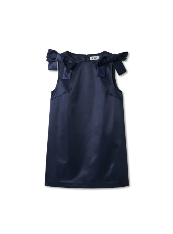 SILKY MINI DRESS (NAVY) [05.22(금) 출고 예정]