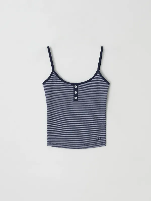 Stripe Sleeveless (Navy)
