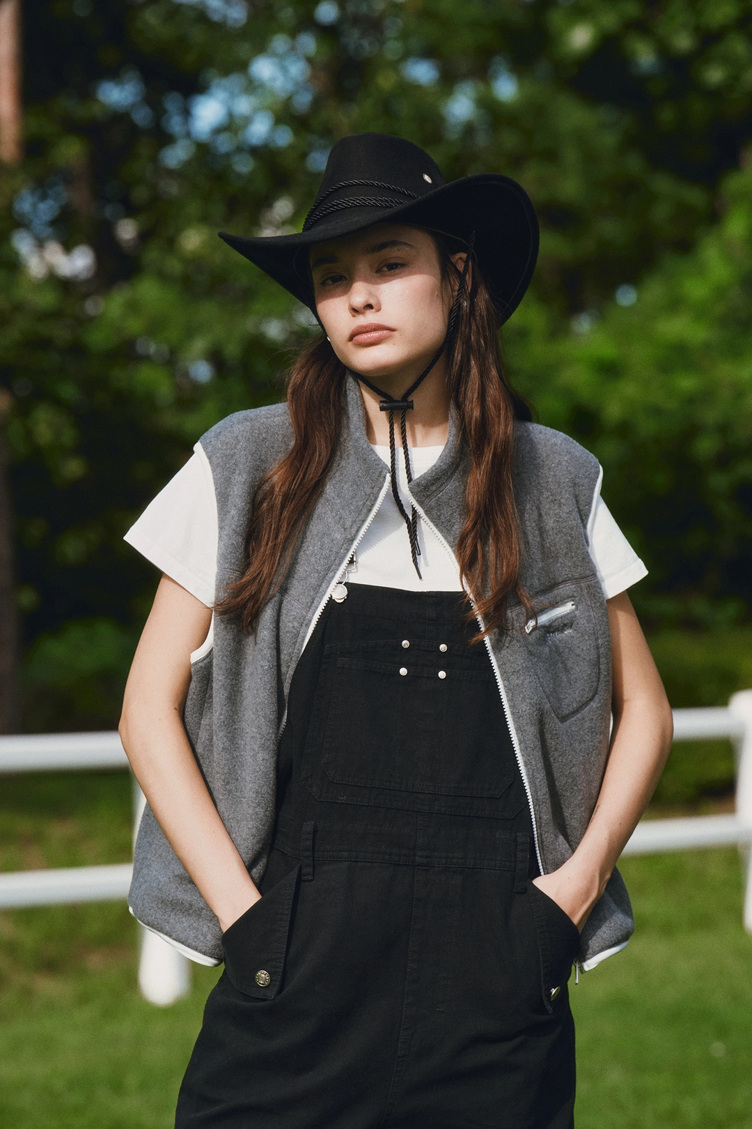 피브비 Double Fleece Vest (ebony black) 상품 이미지 2