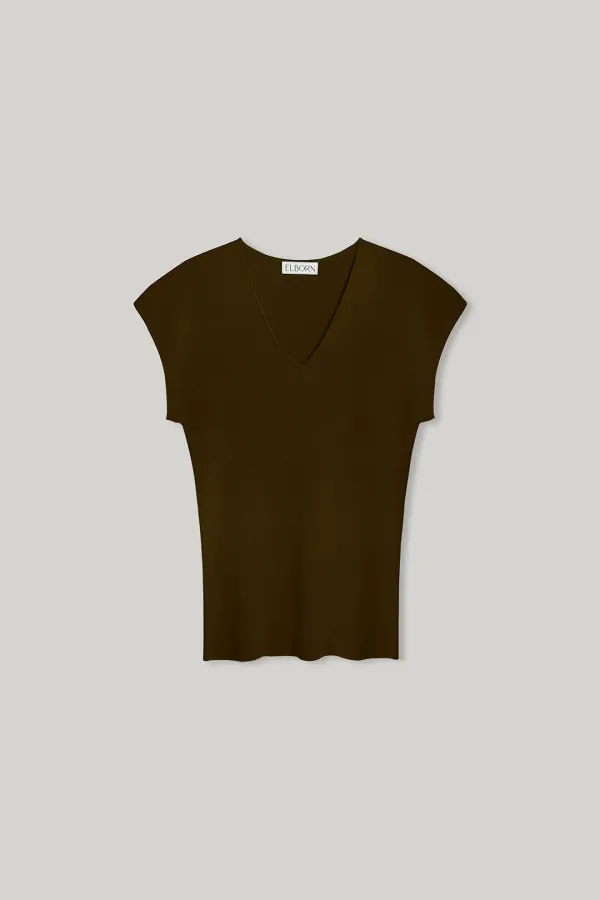 Niels V-neck Sleeve Knit Top