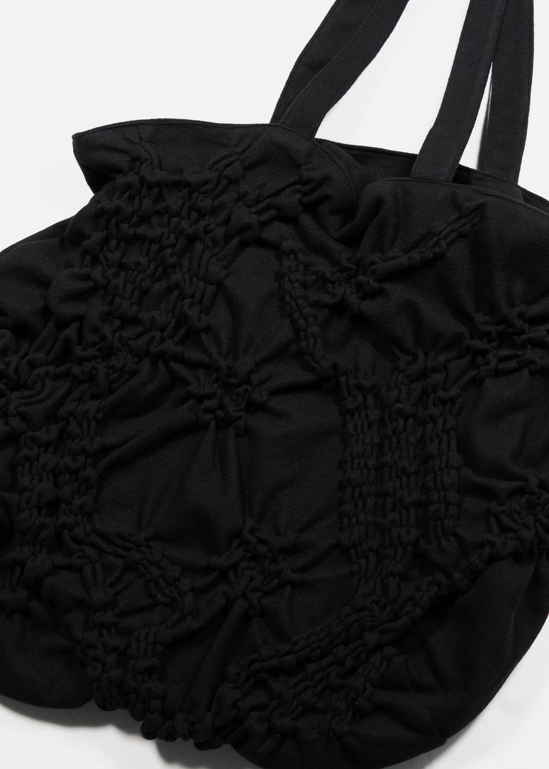 생긴 GATHERED STRUCTURED SHOULDER BAG - WOOL BLACK 상품 이미지 2