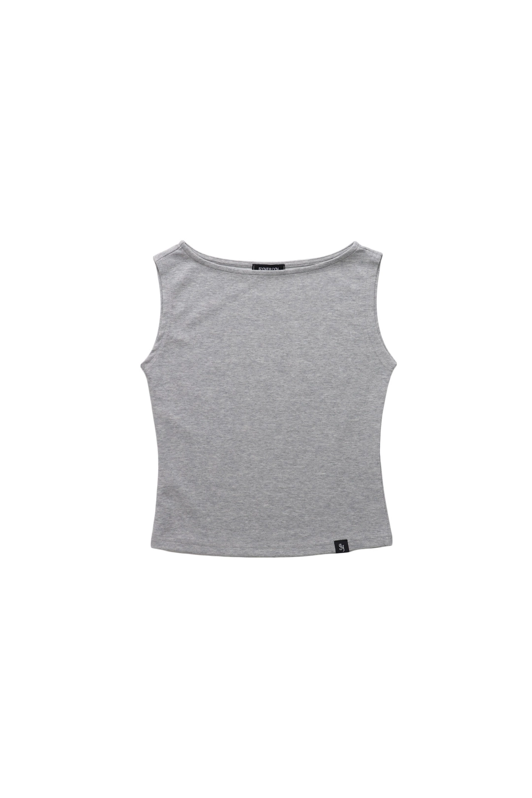시너진 PLAIN BOATNECK SLEEVELESS TOP MELANGE 상품 이미지 1