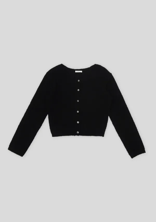 HAIRY CARDIGAN_BLACK