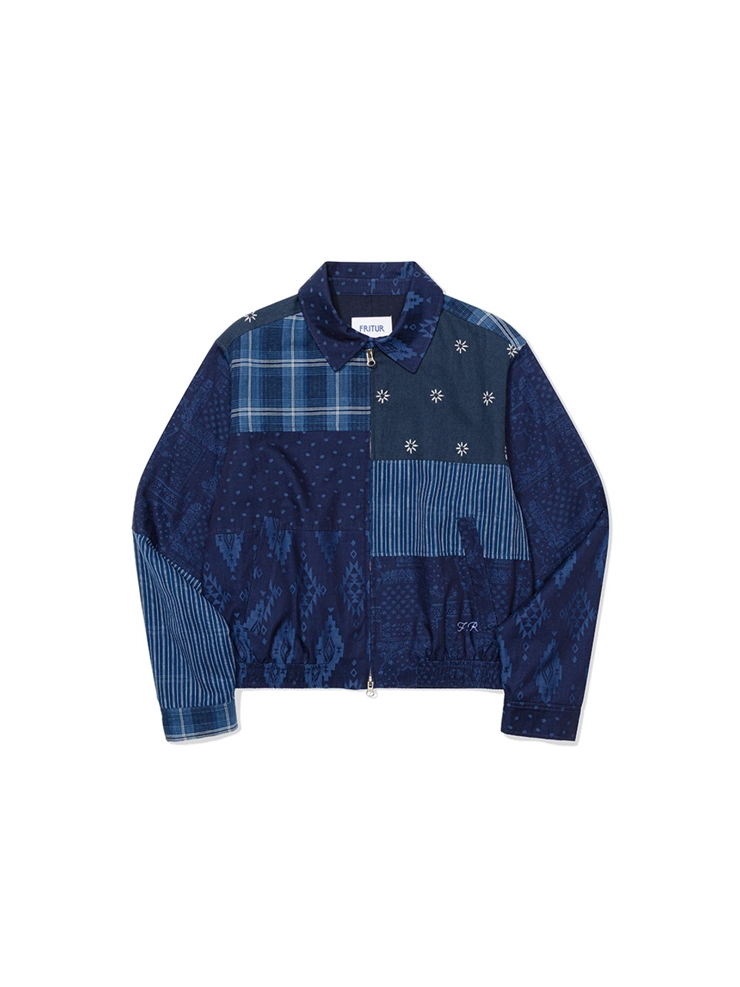 프리터 Signature Patchwork Bomber Jacket Navy_F253JK09 상품 이미지 2