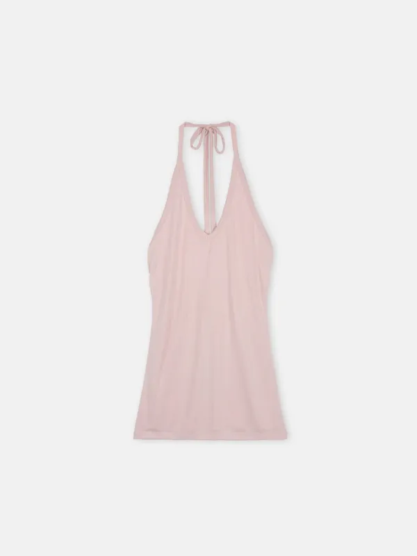 ✲ 2ND / SILKY LINE HALTERNECK T-SHIRT COSMOS PINK