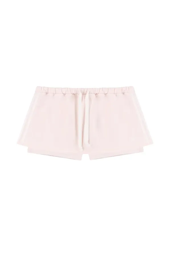 Basic logo low rise sweat skirt, Pink