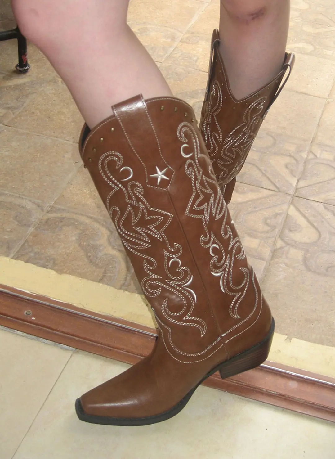 루루서울 [리오더중] Hot! Chocolate Western Boots (Brown) 상품 이미지 2