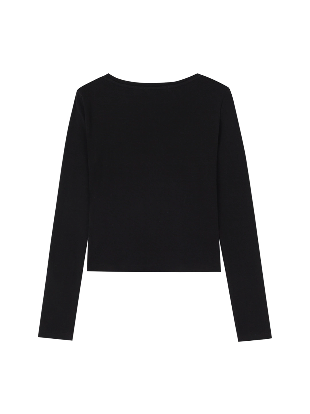 크랭크 DOUBLE RIBBON-TIED TOP_BLACK 상품 이미지 2