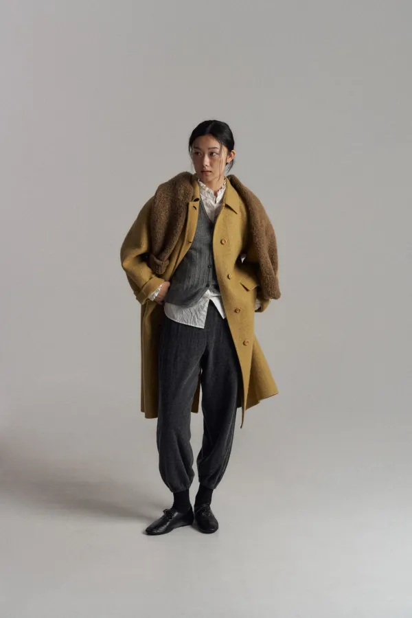 [10/23 예약배송] Alpaca Handmade Hoodie Coat  (Camel)
