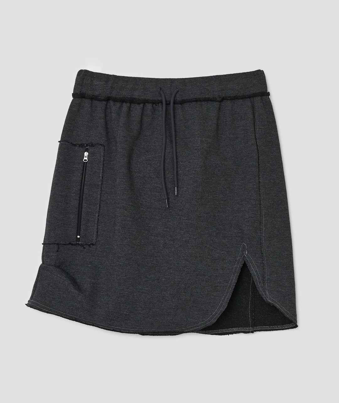 타입서비스 Slit Pocket Jersey Skirt [Charcoal] 상품 이미지 1