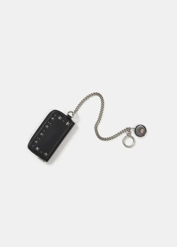 GALAXY EXPRESS 999 STUD CHAIN WALLET (BLACK)