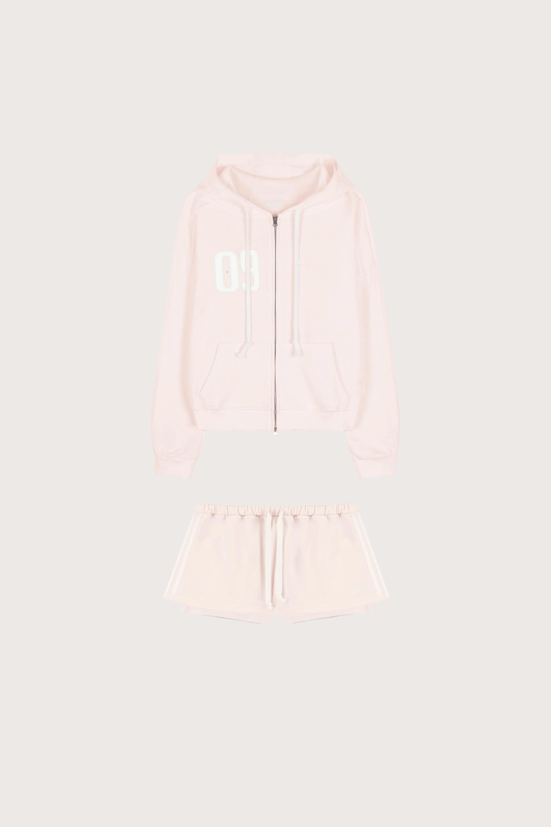 클리시어 09 Numbering Skirt Set, Pink 상품 이미지 1