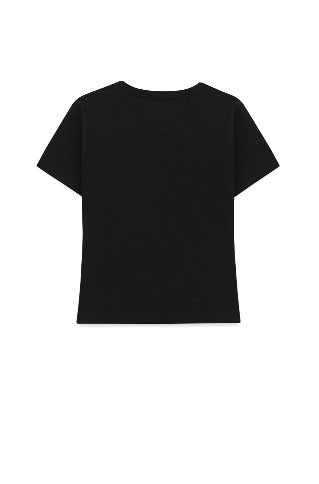 마뗑킴 GHOST ARTWORK CROP TOP IN STRONG BLACK 상품 이미지 2