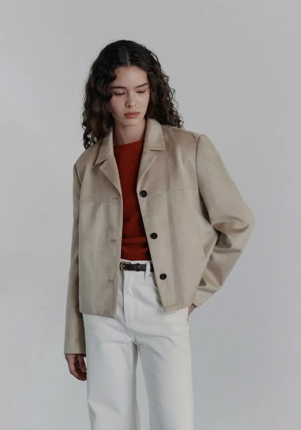 Bette Suede Jacket (Royal Beige)