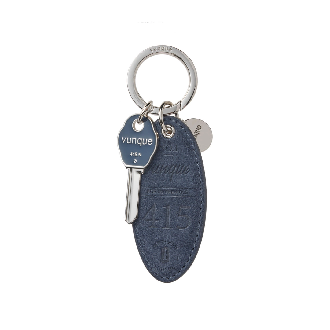 분크 Suede Round Key Charm (스웨이드 라운드 키 참) Goth Navy 상품 이미지 1