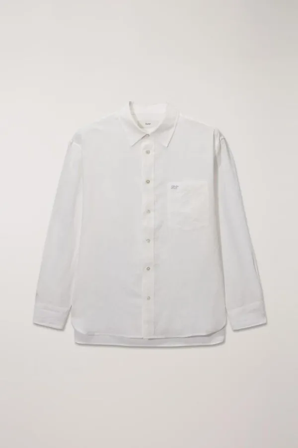 UNISEX CLASSIC LINEN SHIRT IVORY