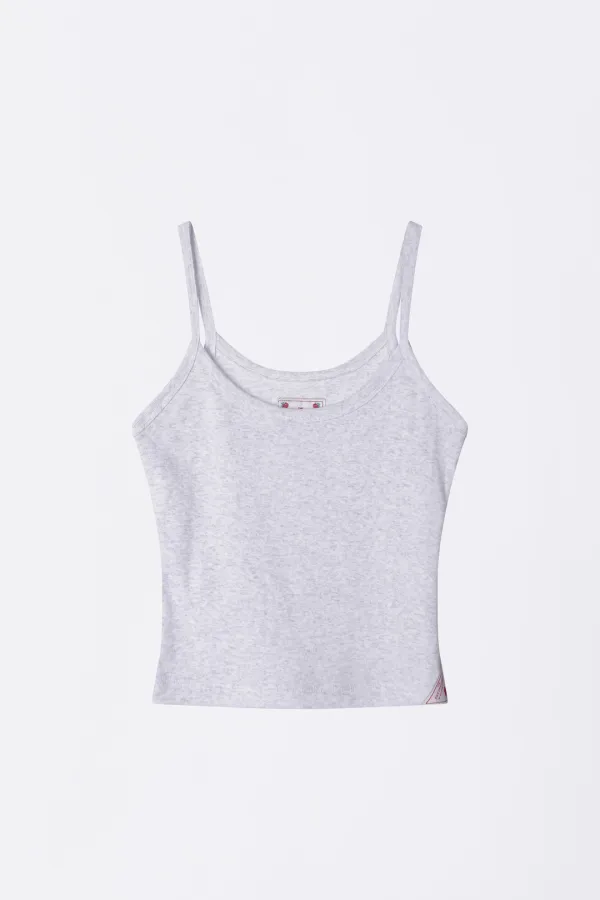 The Day Dreamers Cami Top White Melange