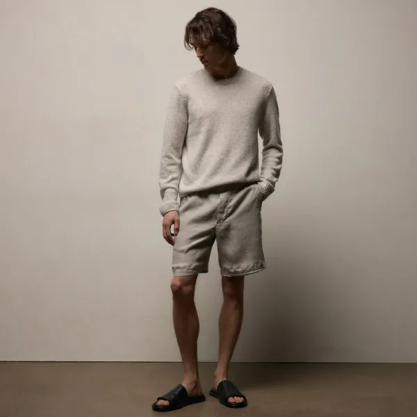 Lightweight Linen Relaxed Short - Fog Pigment