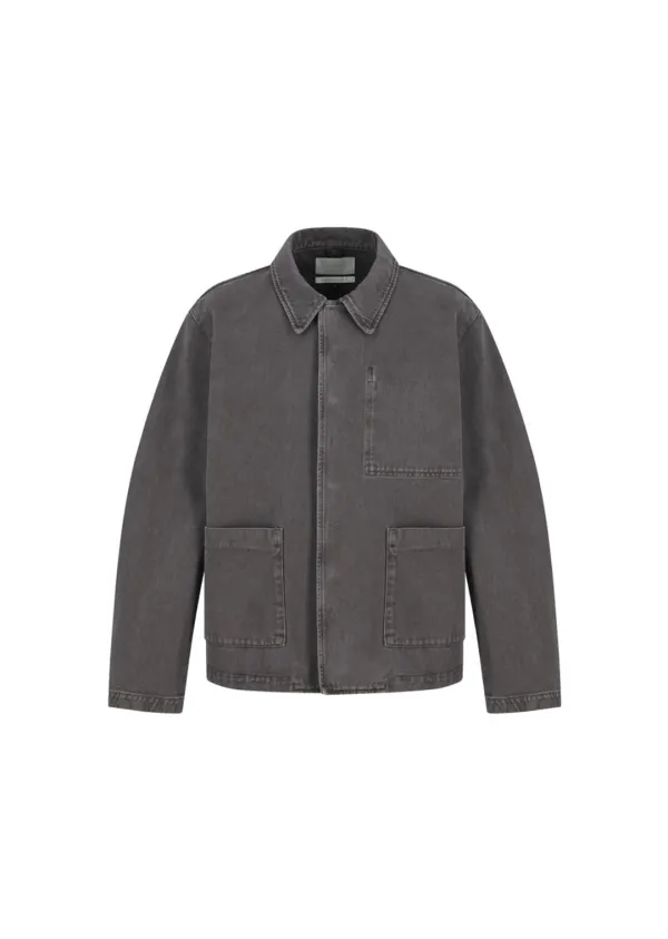 Garments Dyed Pocket Denim Jacket, Brown