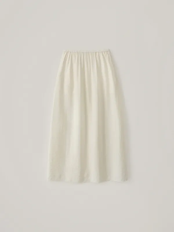 Sheer Maxi Skirt - Cream